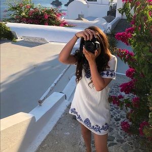 LuIu’s White and Blue Sundress